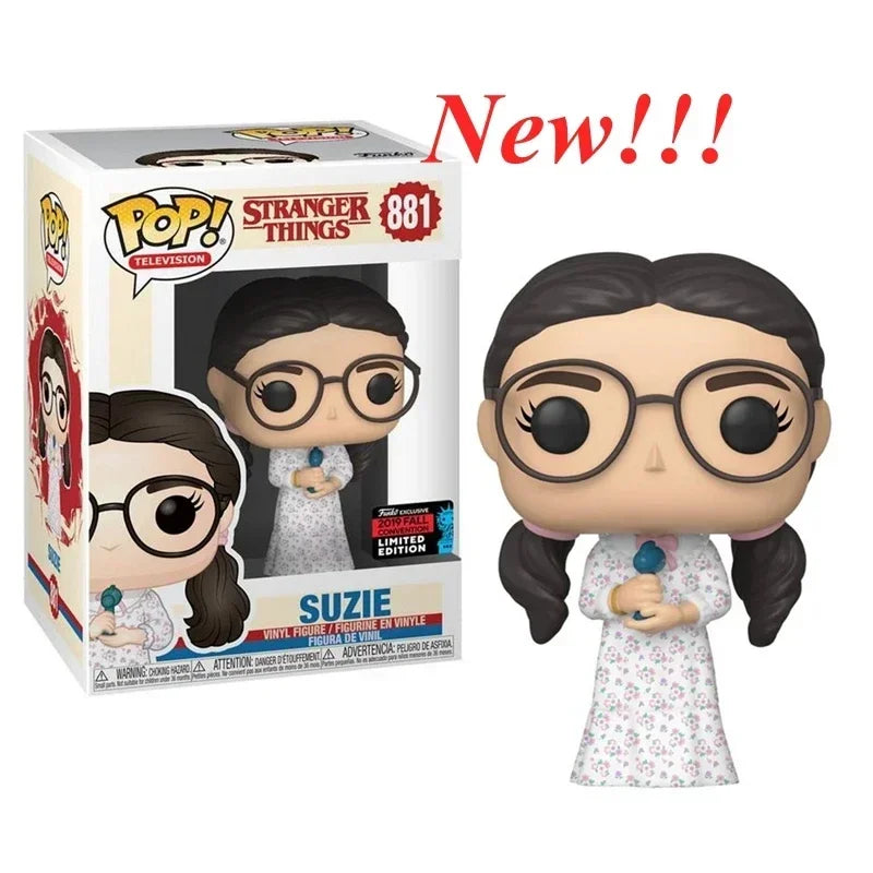 NEW!!! FUNKO POP Stranger Series #1462 Eddie #1250 Dustin Steve Robin Eleven Vinyl Action Figure Collection Models for Gifts