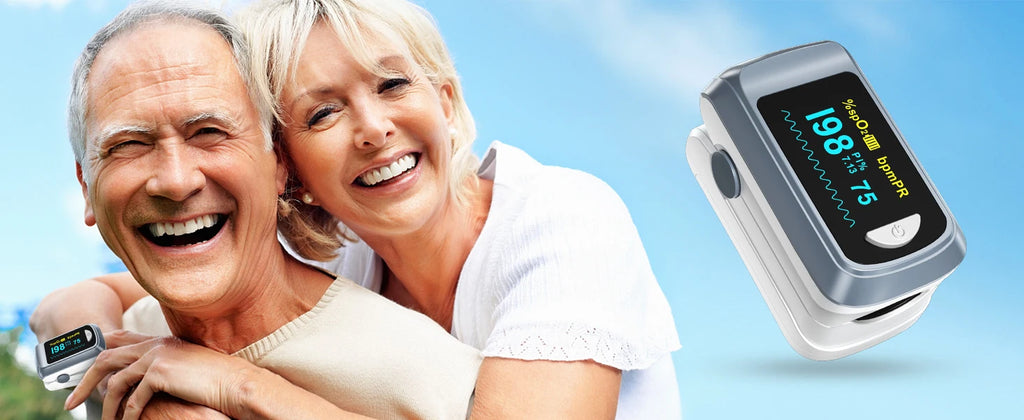 【Local Shipping】HealthTree Finger Pulse Oximeter Blood Oxygen Saturation SpO2 PI Oximetro Oxymeter Bluetooth APP Control