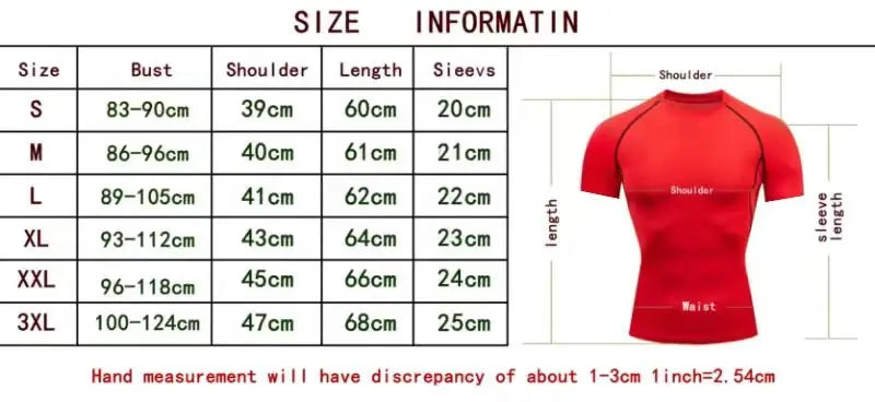 New Men's Compression Running T-Shirt Short Sleeve Gym Fitness Workout Sportswear ZY00139