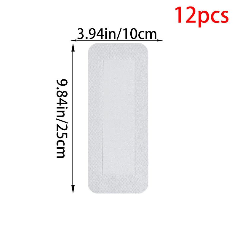 12/25/50Pcs Large Size Hypoallergenic Non-woven Wound Dressing Band Aid Bandage 6*7 10*10 10*15 10*25cm