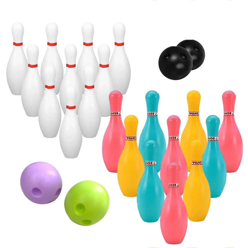 Kids Bowling Set Family Indoor Ball Party Game Sports Toys Balls Pins Bowling Toy Plastic Funny Bowling Set Children Game TMZ Ürün ana görseli