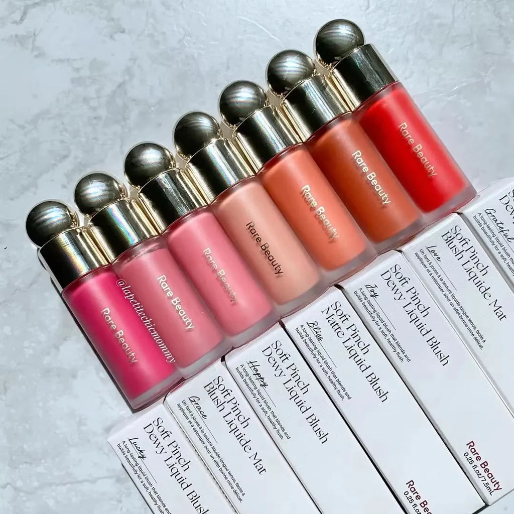 Rare Beauty Soft Pinch Liquid Blush Silky and Glides On Smoothly Long Lasting Plump Makeup Hope Love Virtue Happy Wonder Worth