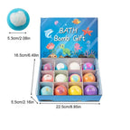 12pcs Kids Bath Bombs With Surprise Sea Animal Toys Inside Ocean Bath Salt Balls unique relieve fatigue Safe Ingredients
