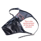 Multi-Functional Leather Chastity Panties with No Vibration Silicone Dildo Anal Accessories for Couple Sensual Play Sex Toys