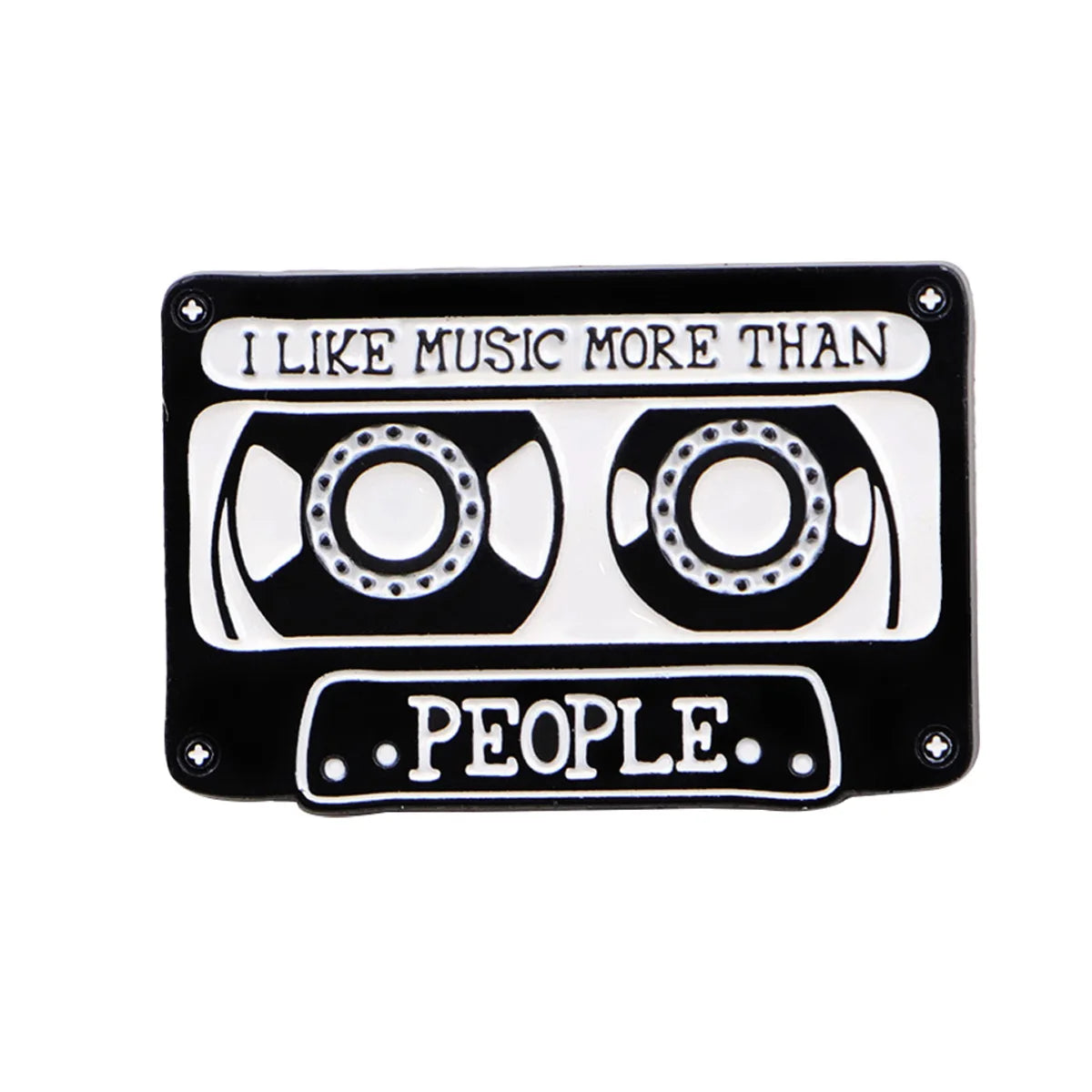 Retro 80s 90s Enamel Pins Vintage Cassette Tape Brooches Old School Lapel Pins for Backpacks Jewelry Gift For Friends