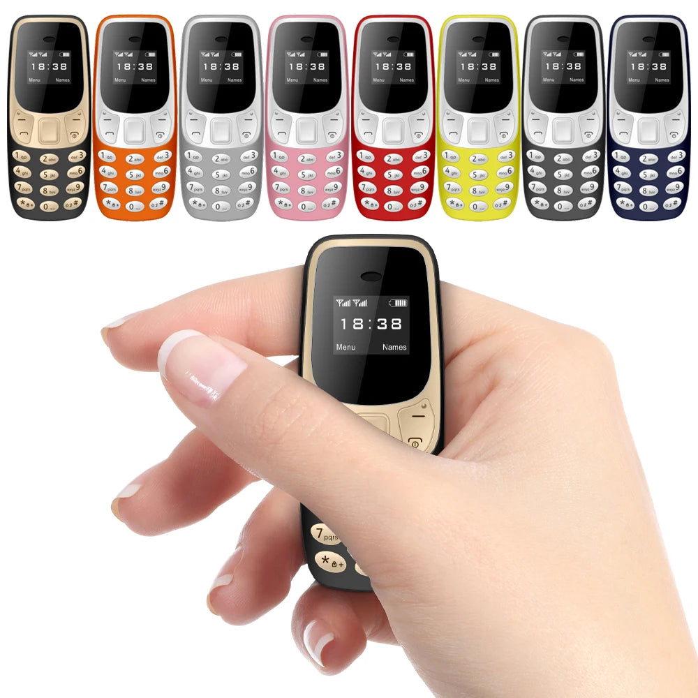 SERVO BM10 Mini Mobile Phone 2 SIM Card Bluetooth Earphone Voice Changer Dialer Low Radiation Sound Recording Small Cellphone Ürün ana görseli