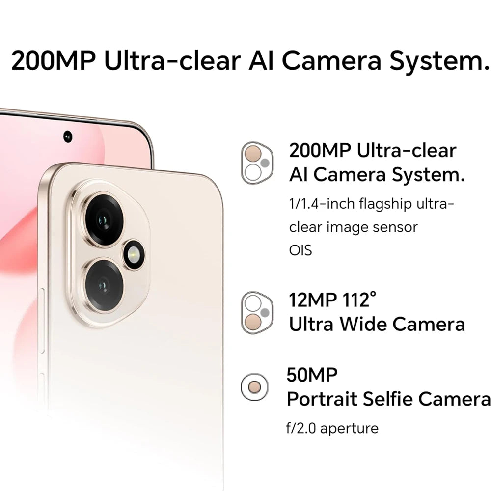 HONOR 400 5G,EU Version, 5G Smartphone, 200MP Ultra-clear AI Main Camera, 5300 mAh Battery, Qualcomm Snapdragon 7 Gen 3