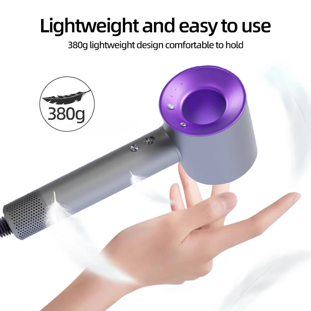 1600W Professional Hair-care Negative Ion Hair dryer 220V Leafless Hairdryer High Speed household Blow Dryer Salon Style Tool