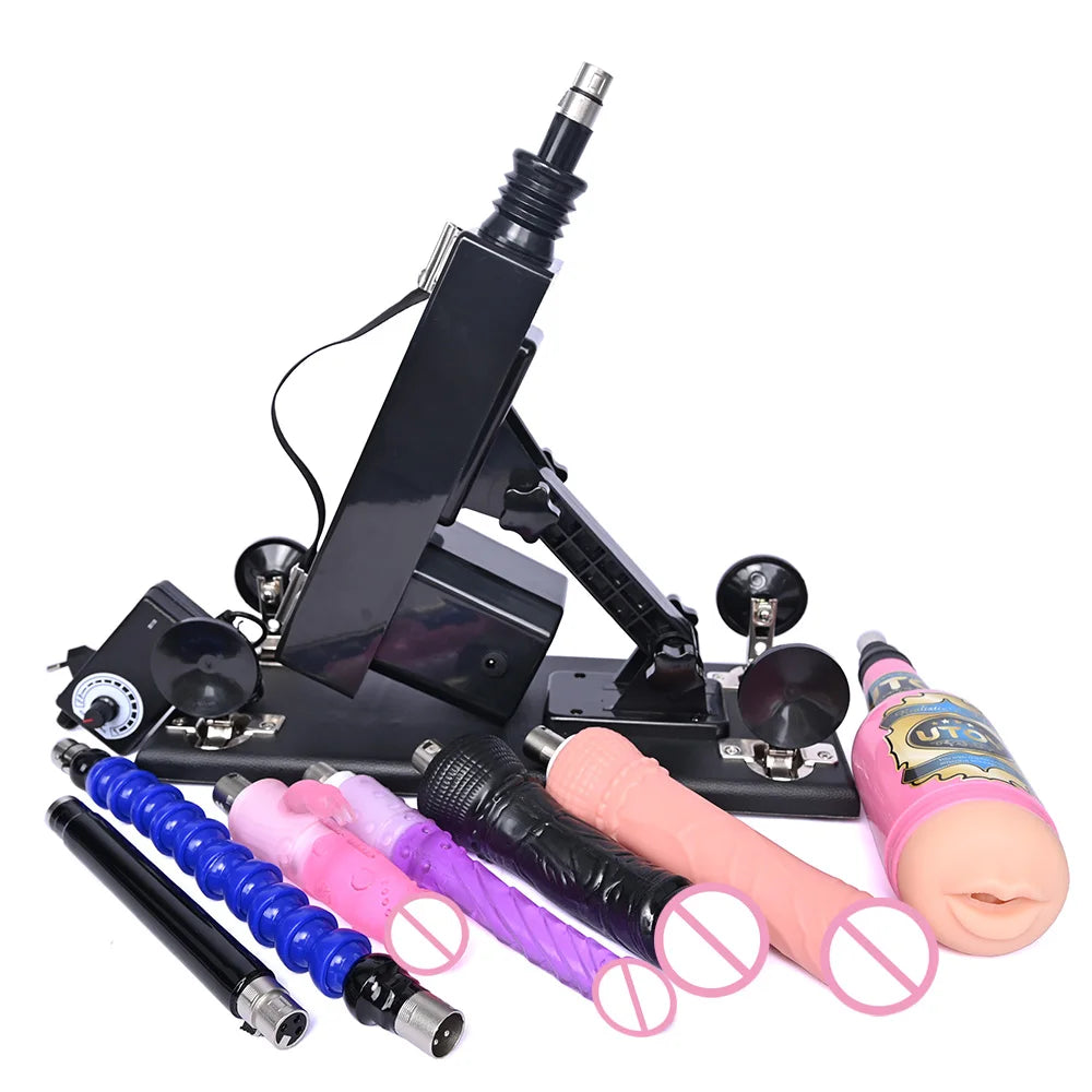 ROUGH BEAST Sex Machine for Women and Men with Dildo Attachment Automatic Masturbation Machine 3XLR Connector Sex Toys Products