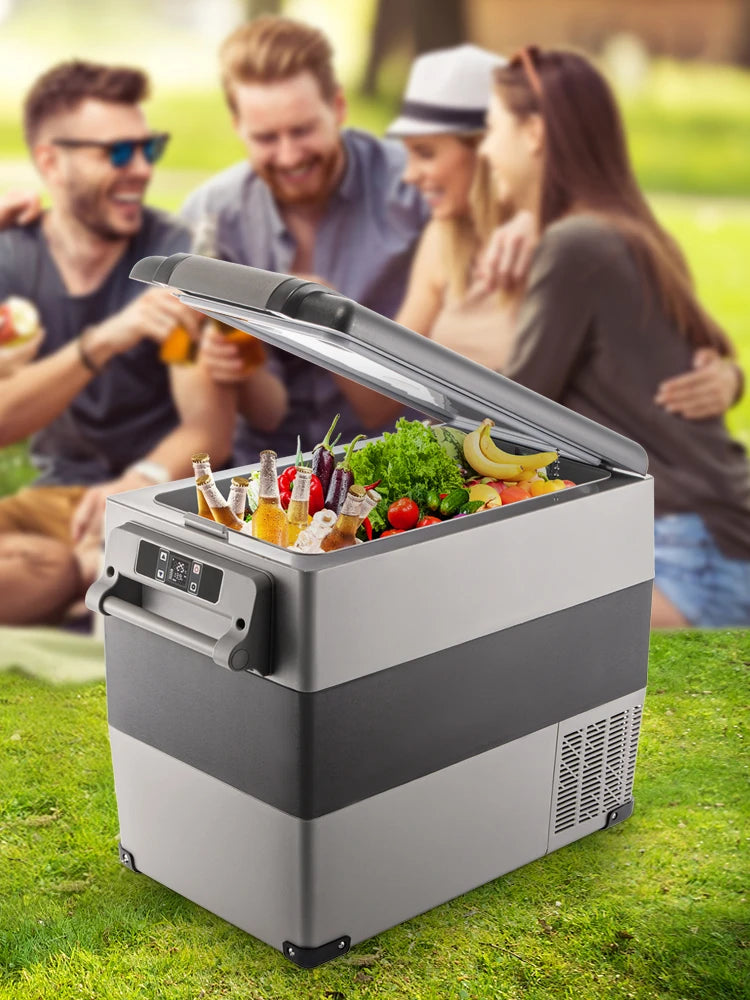 VEVOR Car Refrigerator Portable Compressor Cooler 35-55L Mini Fridge Freezer 12/24V DC 110-240V Ice Box for Camping Picnic Frige