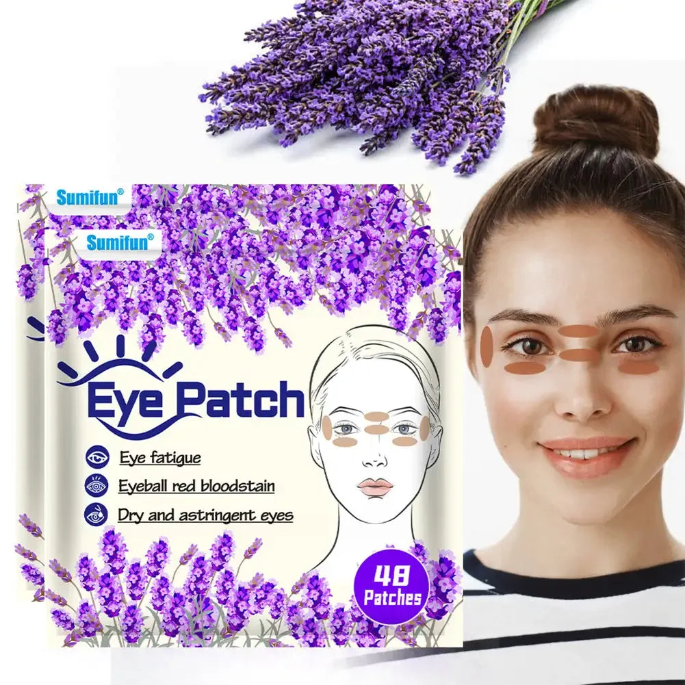48pcs/pack Eye Care Patch Improve Eyesight Good Vision Sticker Relieve Eye Dry Fatigue Myopia Herbal Medical Plaster