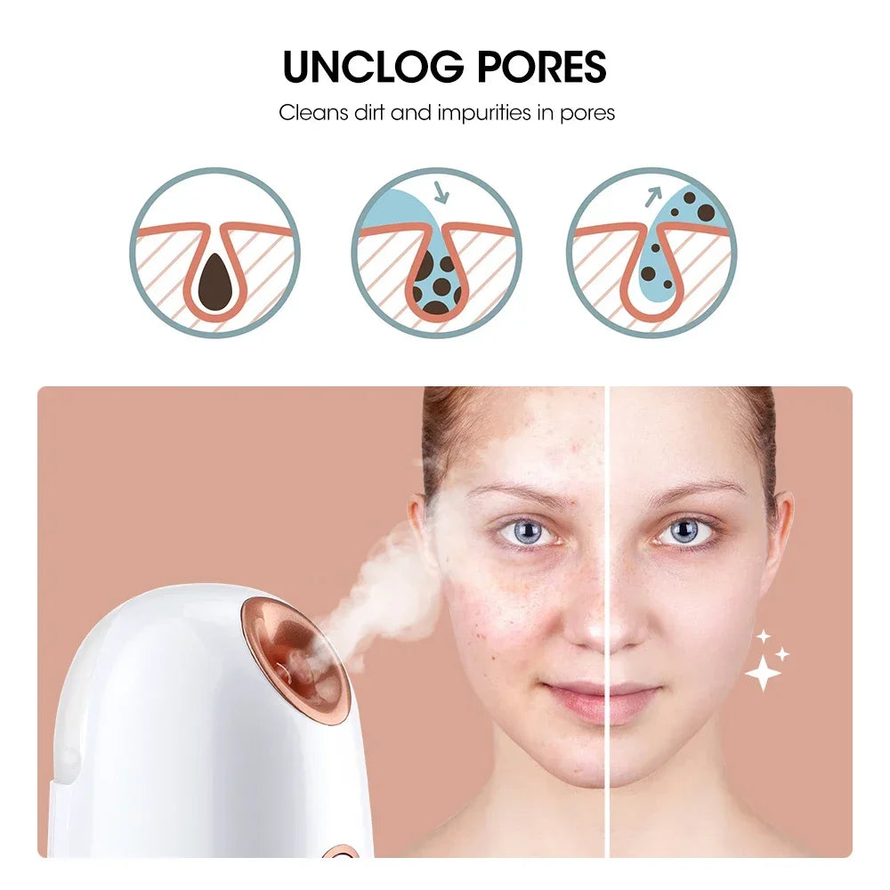 Face Steamer Humidifier Nano Mist Sprayer SPA For Face Hydration,Pore Cleansing,Nano Steam With Deep Penetration Face Skin Care