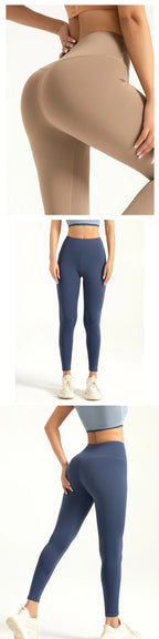 tichers Women High Waist Yoga Leggings Butt Lifting Tummy Control No Through Soft Quick Dry Workout Leggings Gym Running Fitness