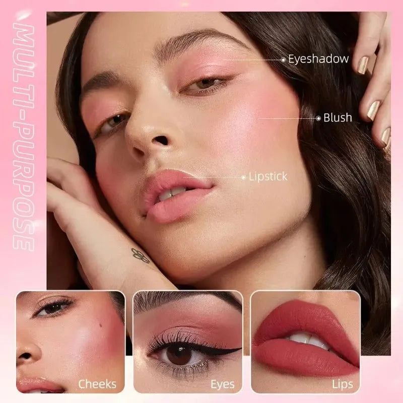 Rare Beauty Melting Cream Blush Makeup Matte Pearlescent Texture Glitter Blush Highlighter Bright nourish moisturize Lip Gloss
