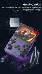 R36S Retro Handheld Video Game Console Linux System 3.5 Inch IPS Screen Portable Pocket Video Player R35S 64GB 15000 Games