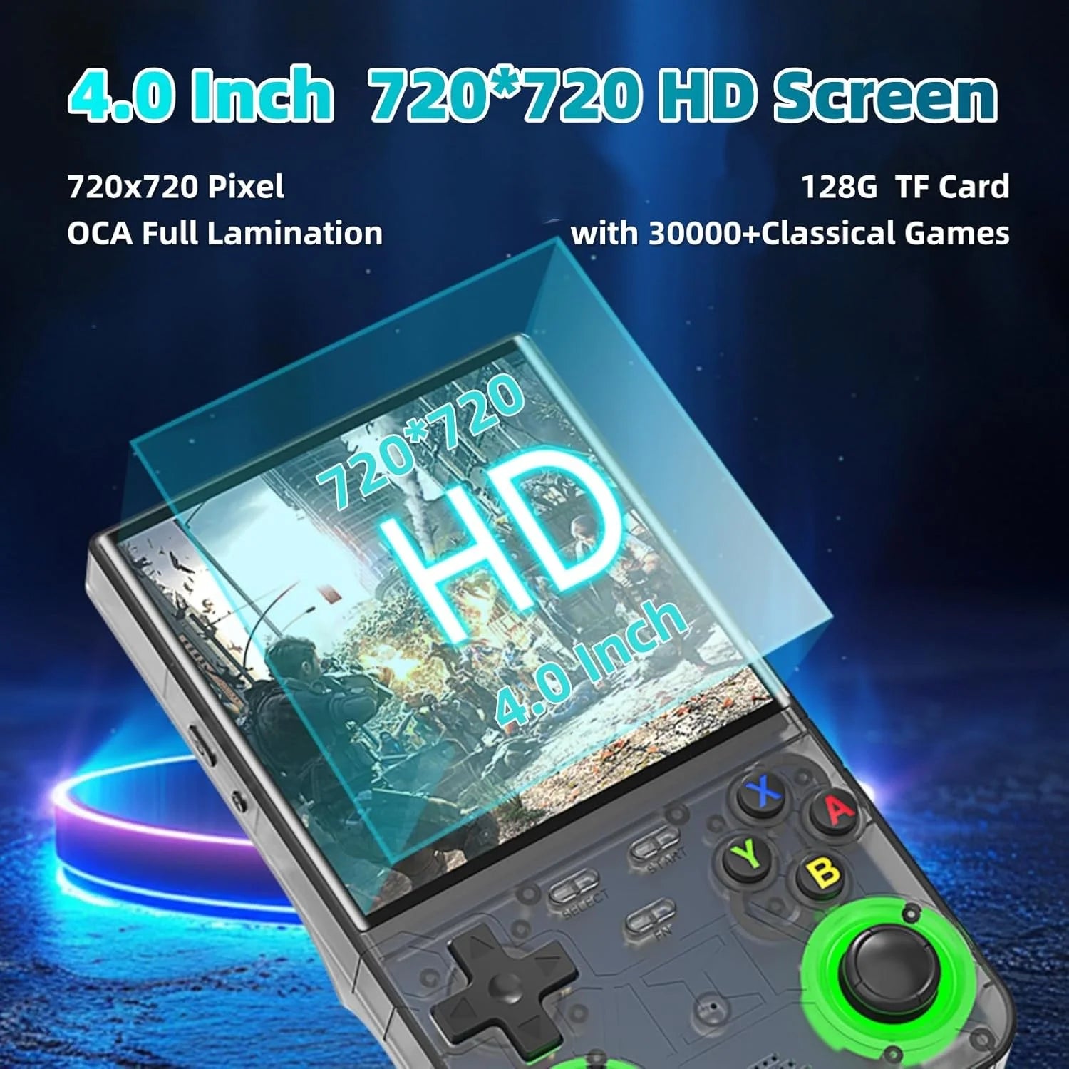 R36 Ultra Handheld WIFI Game Player 4 Inch IPS Screen Open Source Retro Video Player 64G/128G Memory up to 20000+ Games