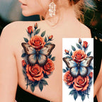 1 Sheet Unique Watercolr Lion Tiger Animals Temporary Tattoos Long Lasting Waterproof Fox Owl Fake Tattoo Sticker Body Art Tatoo