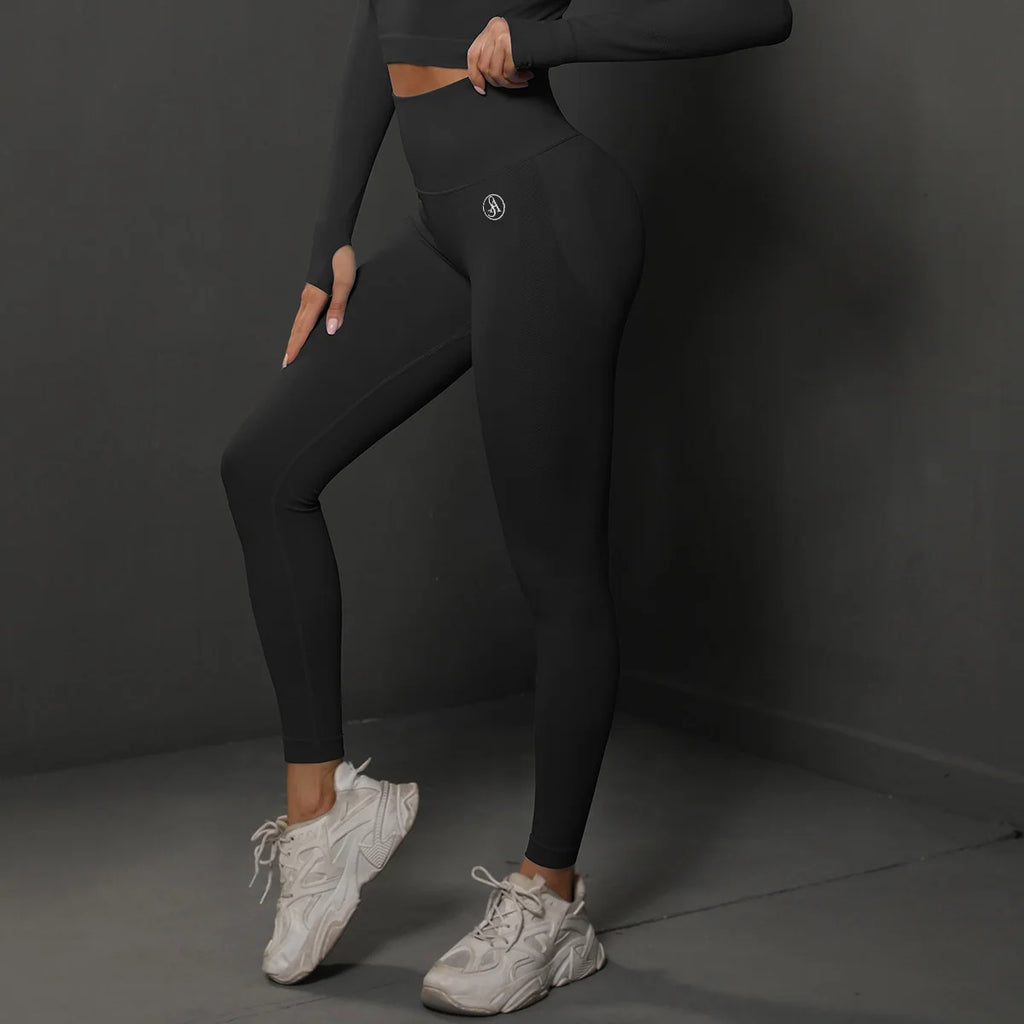Allure The Brand Women Scrunch Seamless Leggings Seamless Peach Hip Training Yoga Pants Women's Sports Running Buttocks Body Fit