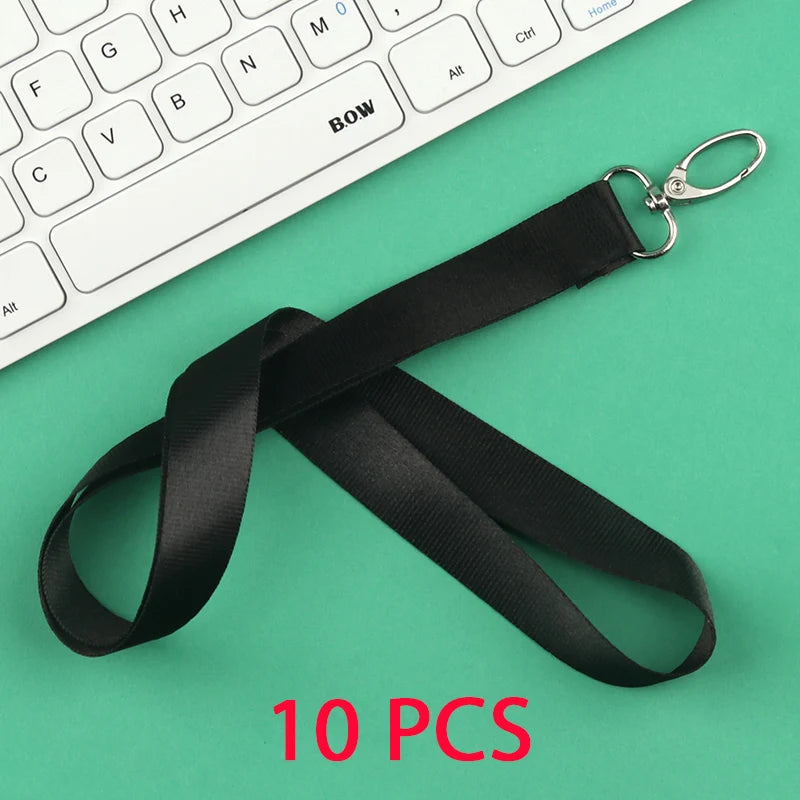 10 Pcs/lot Custom logo lanyard Neck Rope Keychain Personal Print With My Logo Company Name Wholesale of customized Landyard