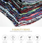 High Quality Brand 4-Pack Men's Boxer Shorts Woven Cotton 100% Classic Plaid Combed Male Underpant Loose Breathable Oversize