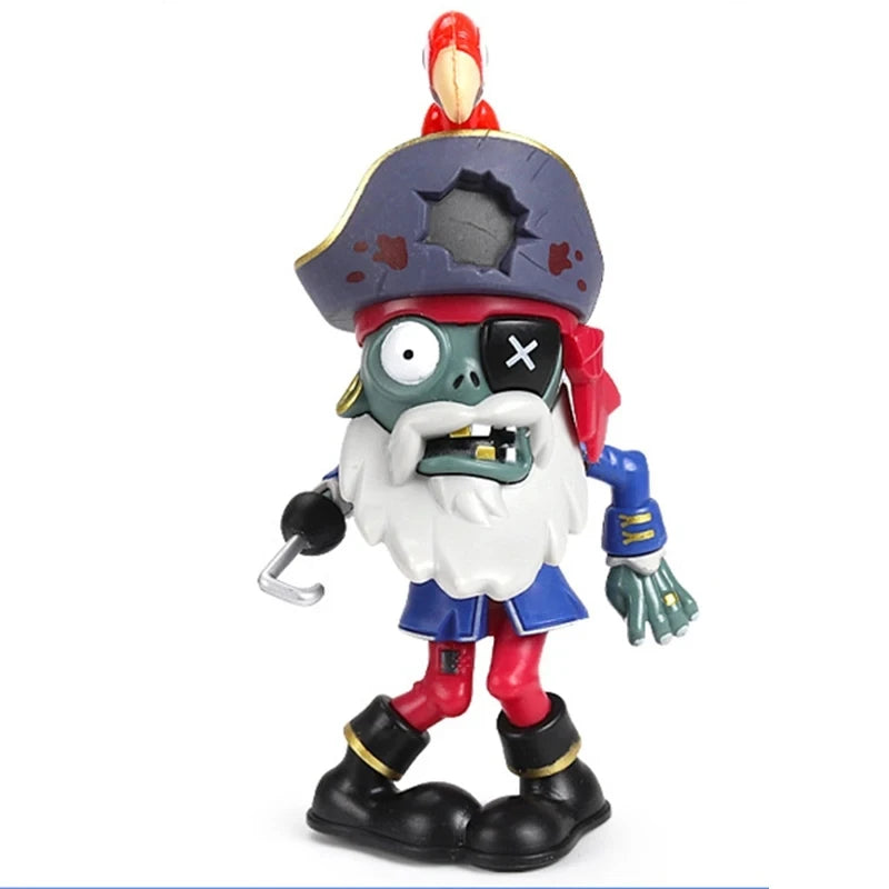 PLANTS VS ZOMBIES Crazy Dave Game Action Figure Roadblock Iron Bucket Grim Reaper Zombie Model Doll Kids Toys Children's Gifts