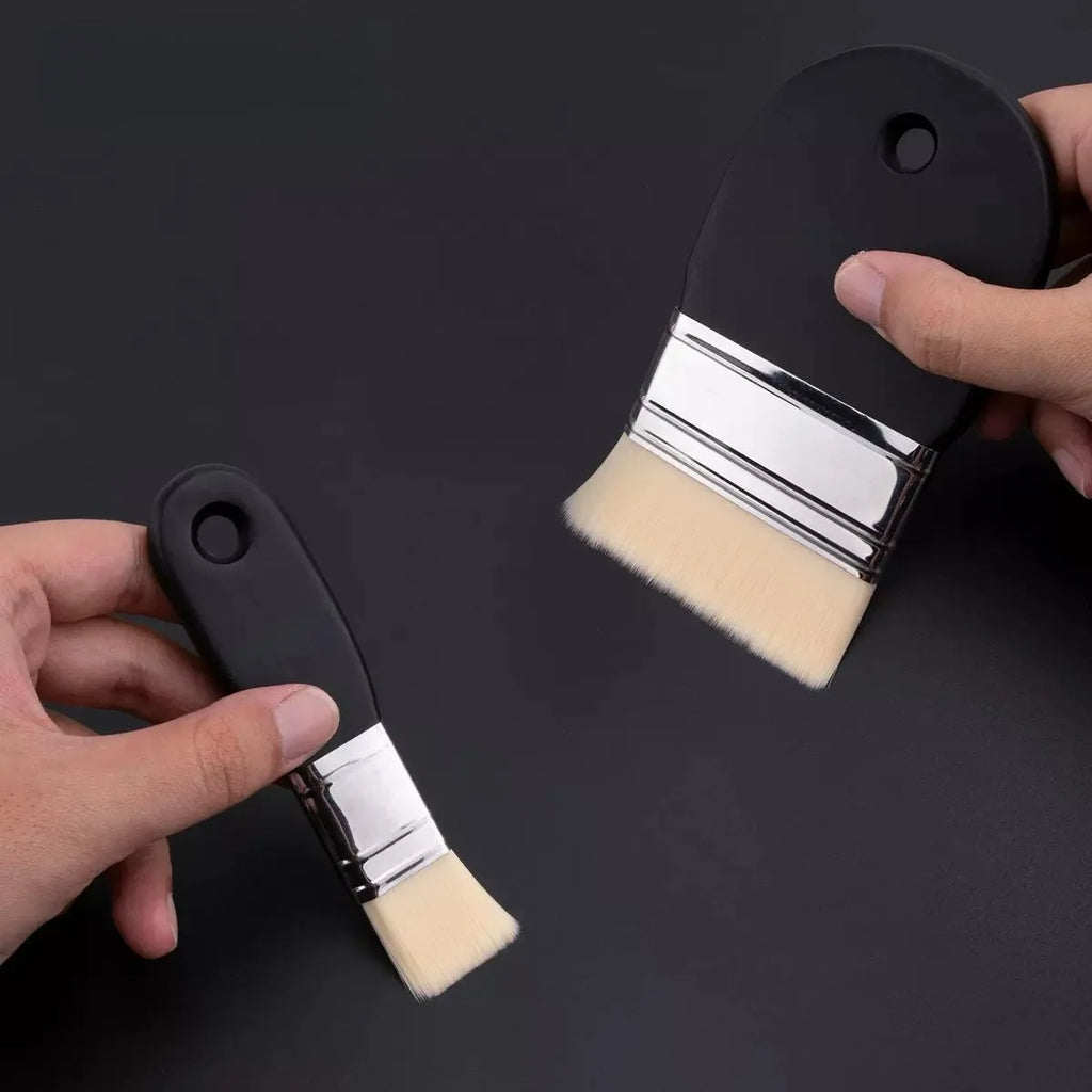 Oil Painting Nylon Pen Set Gouache Acrylic 1/3 Pcs Small/Medium/Large Sizes Flat Head Brush Wood Handle Painting Tools for Fine
