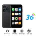 SERVO 18SE MINI Android Smartphone 3G WCDMA Dual SIM Card 2GB+16GB Play Store Face Unlock GPS WiFi Hotspot 3.0" Small Cellphone