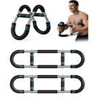 U Shape Arm Trainer Hand Gripper Non-Slip Grip 60-100lb Power Twister Bar Fitness Equipment for Gym Home Muscle Exercise