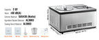 SucceBuy Automatic Ice Cream Maker with Built-in Compressor 2 Quart No Pre-freezing Fruit Yogurt Machine Electric Sorbet Maker