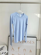 Seamless Yoga Top Women Long Sleeve Workout Shirt for Women Training Gym Clothes Stretchy Turtleneck Sportswear Activewear