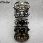 Vintage Multi - Layer Beaded Bracelets for Women Men, Fashion Jewelry Accessories, Retro bracelets femme