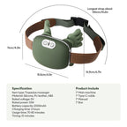 4D Bionic Finger Neck Shoulder Massager Wireless Neck Cervical Trapezius Kneading Massage Shawl Brushless Motor Neck masajeador