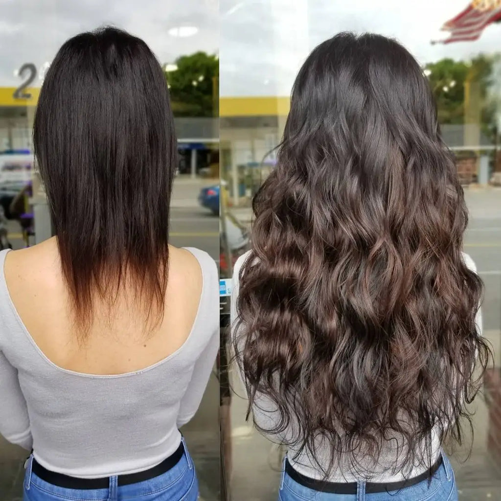 Clip In Hair Extensions Human Hair Brazilian Body Wave Clip In 8 Pcs/Set Natural Black Color Clip Ins Remy Hair 8-26 Inch 120G