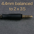 OPENHEART 16 Core Headphone Cable 1 to 2 jack dual 3.5/2.5/4.4mm/XLR Balance Cable For HIFIMAN DENON Replacement Cable 2m 3m