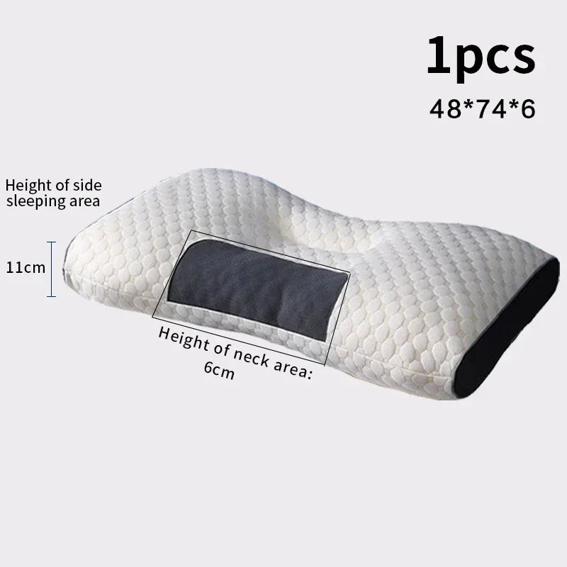 New Neck Pillow Help Sleep And Protect The Neck Cervical Orthopedic Soybean Fiber Massage Household SPA Pillow For Sleeping