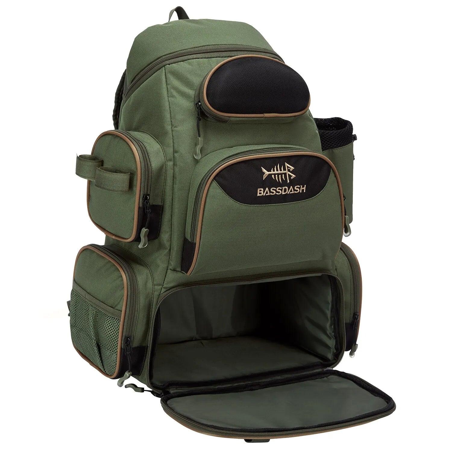 Bassdash Fishing Bag Tackle Backpack Lightweight Tactical Tackle Box Multifunctional Ürün ana görseli