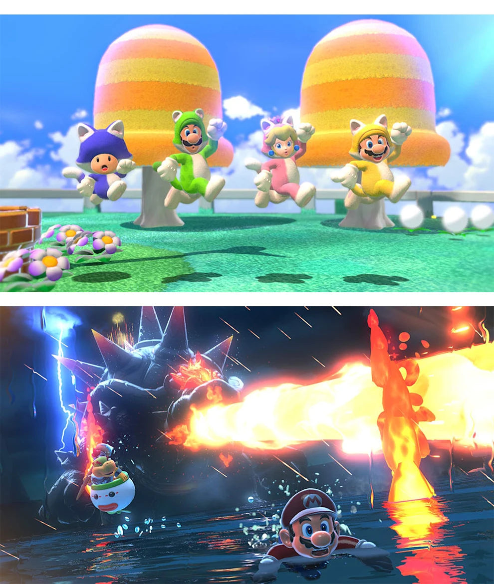 Nintendo Switch Game - Super Mario 3D World Bowsers Fury - 100% Official Original  Physical Game Card for Switch OLED Lite
