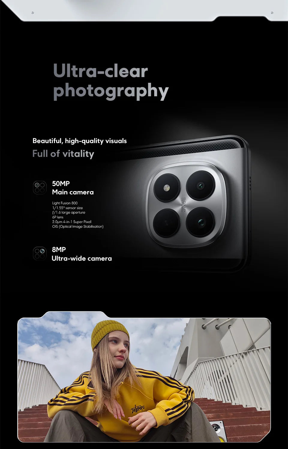 Global Version POCO M8 Pro 5G Snapdragon 7s Gen 4 Smartphone 6.83" AMOLED Display 50MP Camera 6500mAh Battery Xiaomi Cellphone