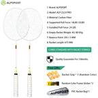ALP ZJ2.0 Pro 4U 85g 100% Carbon Fiber + Titanium Alloy Badminton Racket Ultra-light Sports Equipment Racket Badminton Training