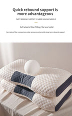 New Neck Pillow Help Sleep And Protect The Neck Cervical Orthopedic Soybean Fiber Massage Household SPA Pillow For Sleeping