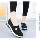 Women's New Summer Shoes Mesh Breathable Sneakers Light Slip on Flat Platform Casual Shoes Ladies Anti-slip Walking Woven Shoes