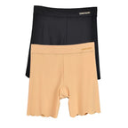 2pcs Seamless Safety Shorts Womens Ice Silk Summer Anti Rub Underwear Boxers Under Skirt Panty Big Size Short Leggings 40-100kg