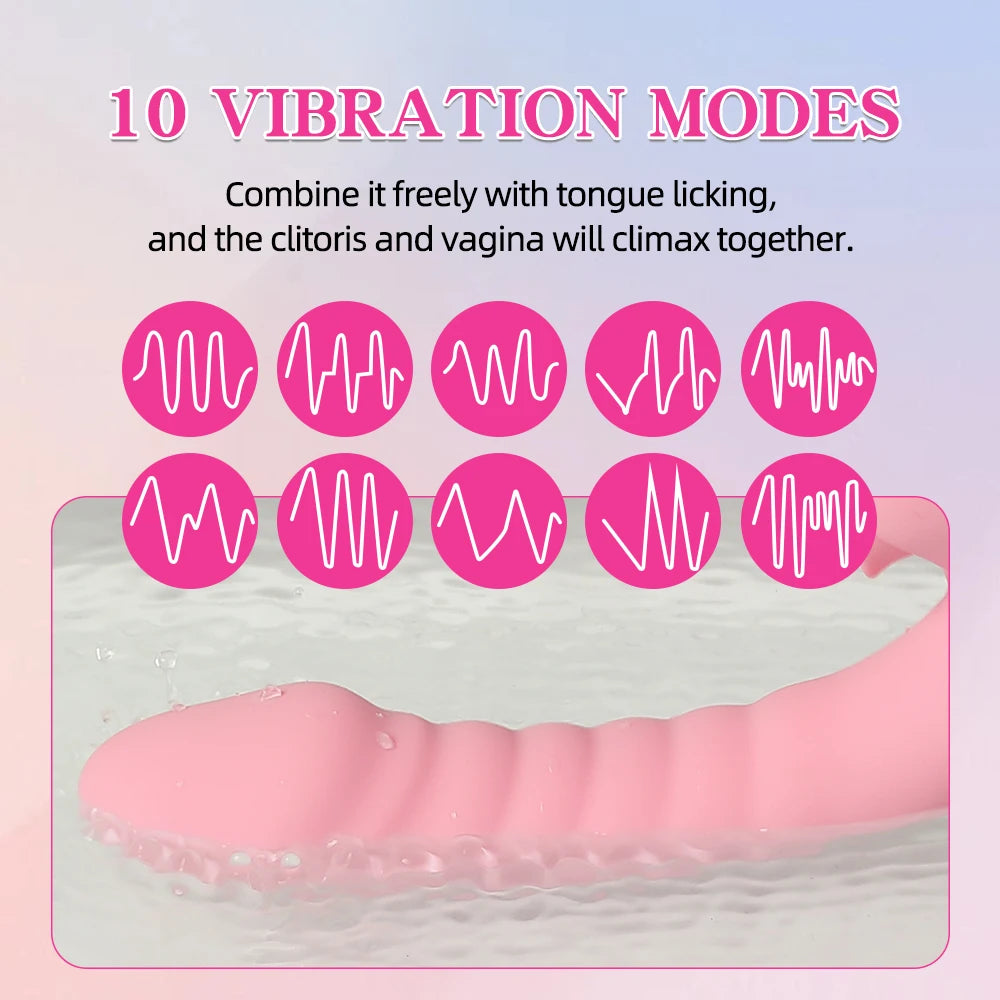 Clitoris Tongue Licking Female Vibrator For Women Dildo G Spot Clitoral Stimulator Vibro Masturbator Goods Adult Sex Toys