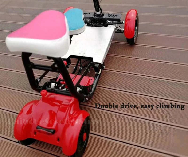 Four Wheel Electric Skateboard Portable Electric Scooters 10 Inch 36V Foldable Electric Scooter For Disabled Elderly