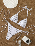 Sexy  Micro Bikinis Sets Pearl Dot Print Swimwear 2026 Bathing Suit Woman Beachwear Women Beach Summer Bikini Two-piece Swimsuit