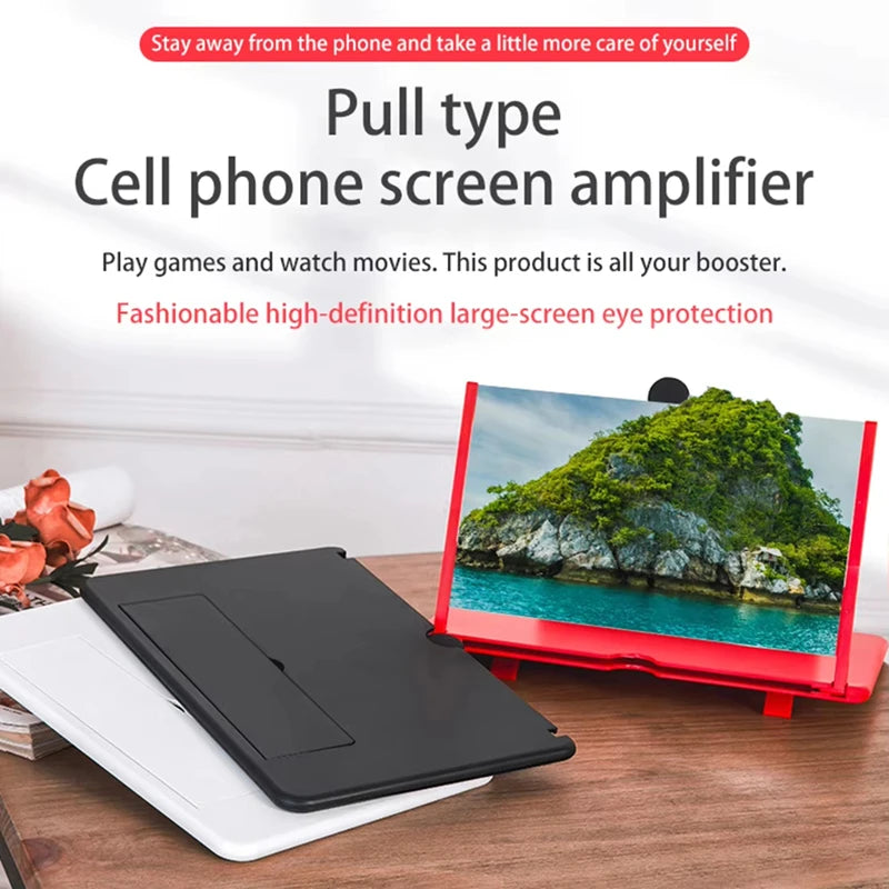10/12In Mobile Phone Magnifier Ultra-HD Screen Magnifier for Easy TV Viewing Orientation Full-Screen Mobile Phone Magnification Secondary image