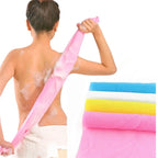 1pc Japanese Body Wash Towel Beauty Skin Exfoliating Cloth Washcloth Nylon Bath Towel Skin Polishing Towel Body Back Scrubber