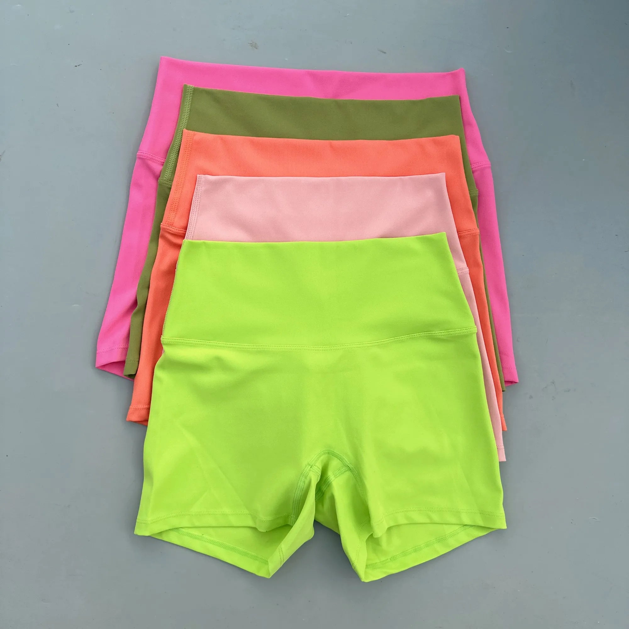 Sexy Solid Color Women Fitness Sport Short High Waist Athletic Yoga Short Leg Cycling Comprehensive Training Jogging Squat Proof