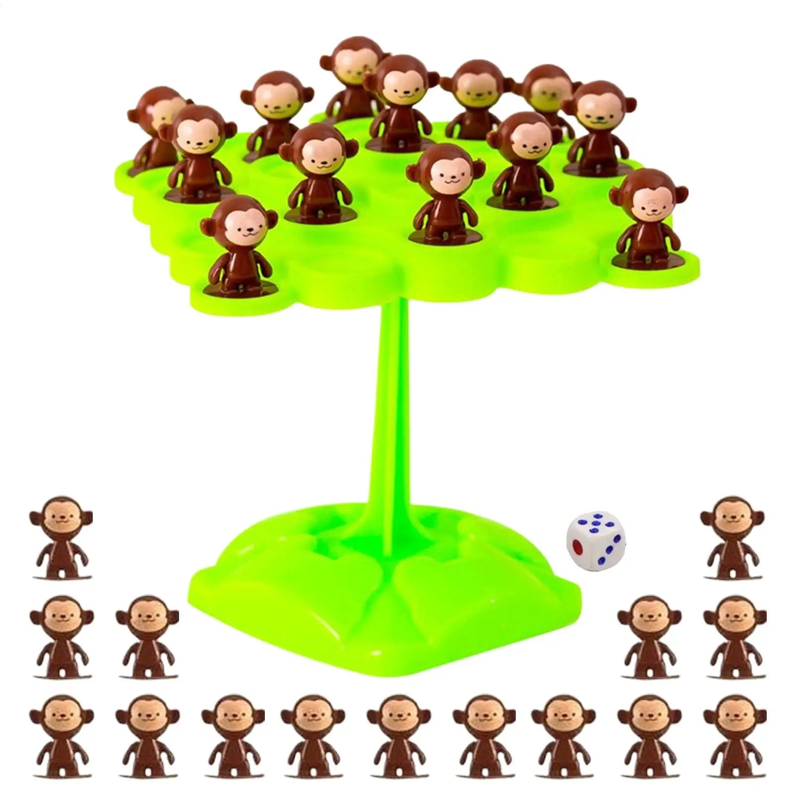 1pc Balancing Tree Toy Digital Monkey Balance Scale Educational Number Board Game Kids Learning Toys Montessori Math Toy Main image