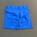 HISTELLO Impacts Shorts 4.5" Women Fitness Sports Biker Shorts Low Waist Gym Short Workout Scrunch Butt Yoga Seamless Leggings